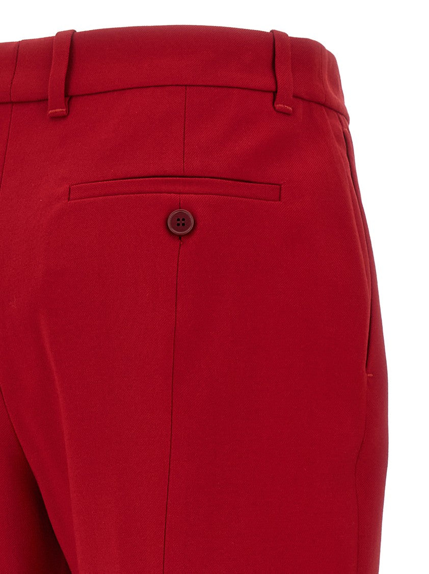 Mcqueen Stretch Wool Gabardine Trousers