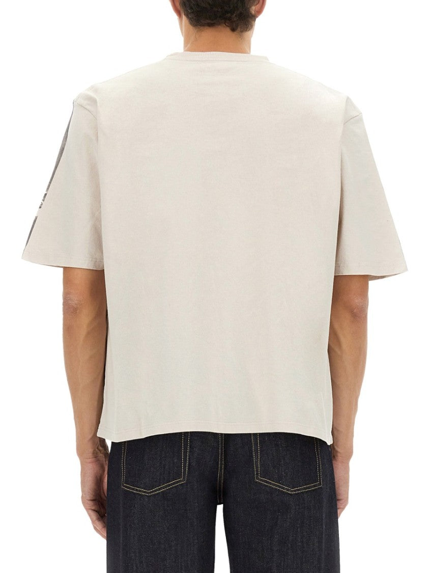 Alexander Mcqueen Cropped T-Shirt With Unique Graphic Design