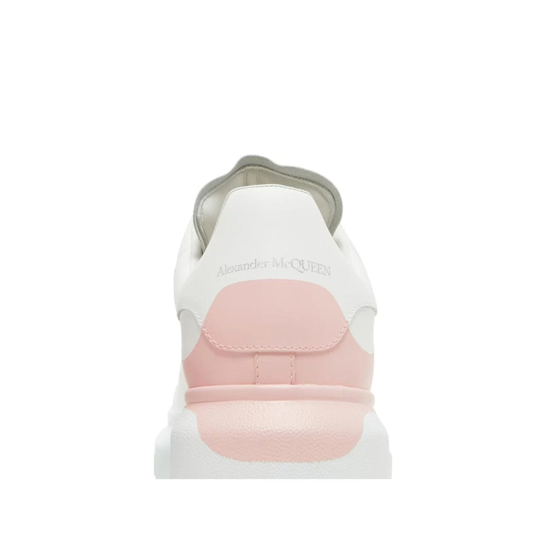 Alexander Mcqueen White Calf Leather Sneakers With Perforated Design