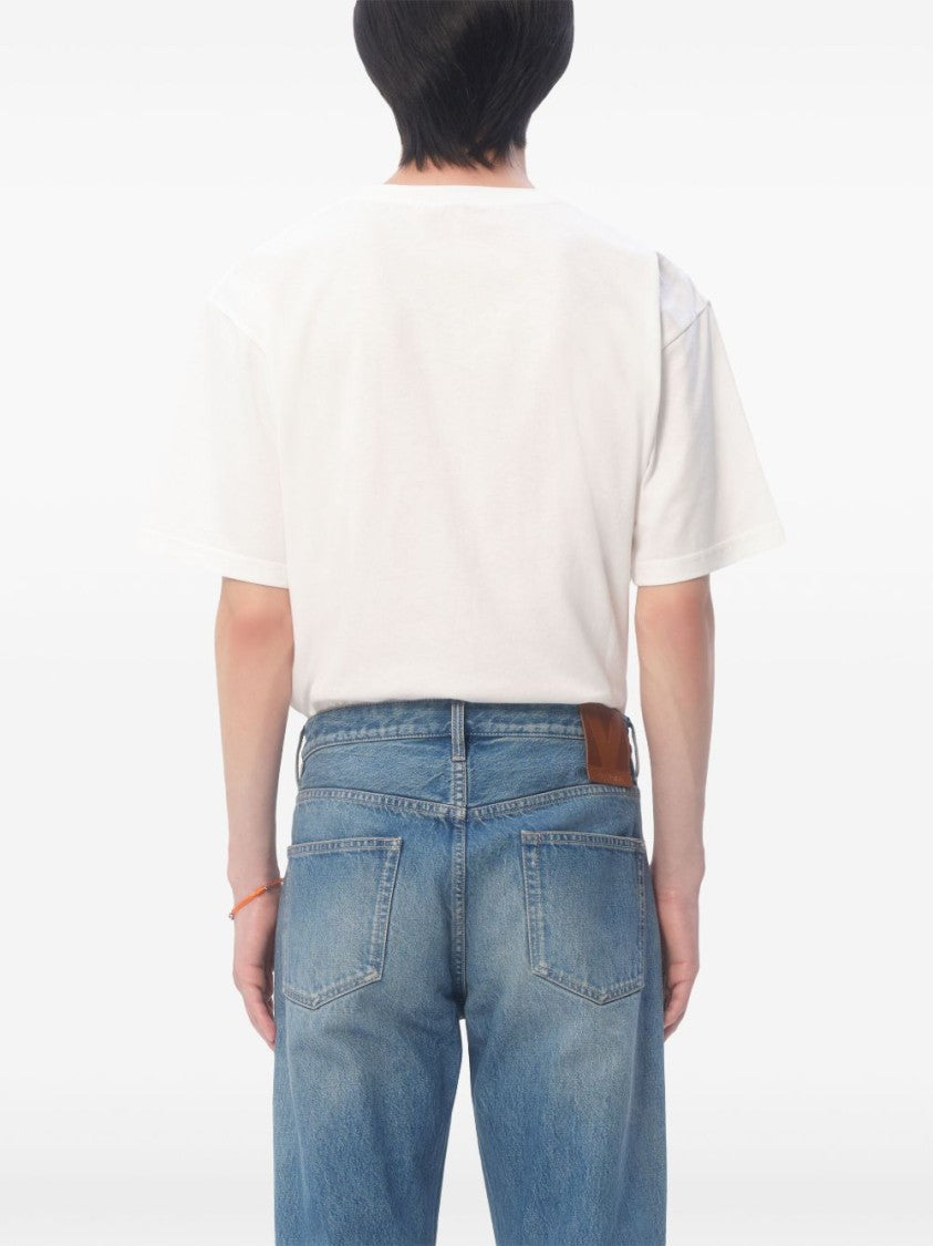 Valentino Classic Crew Neck T-Shirt With Logo Detail