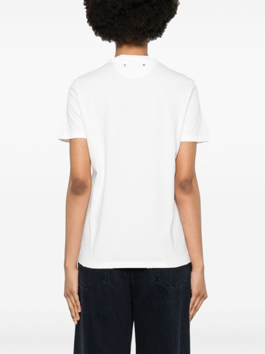 Golden Goose Short Sleeve T-Shirt With Embroidery