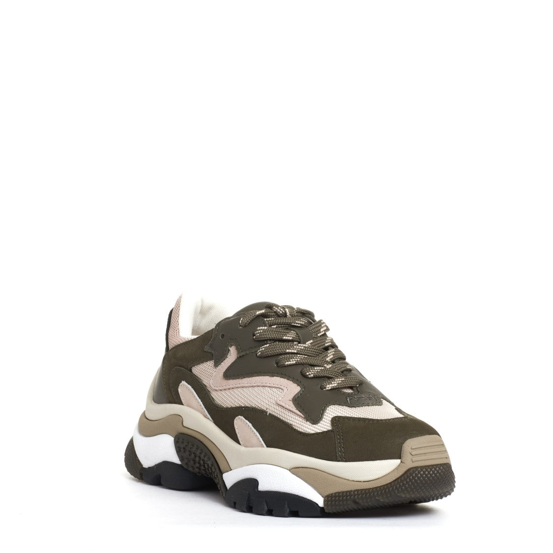 Ash Chunky Sneakers With Military Green