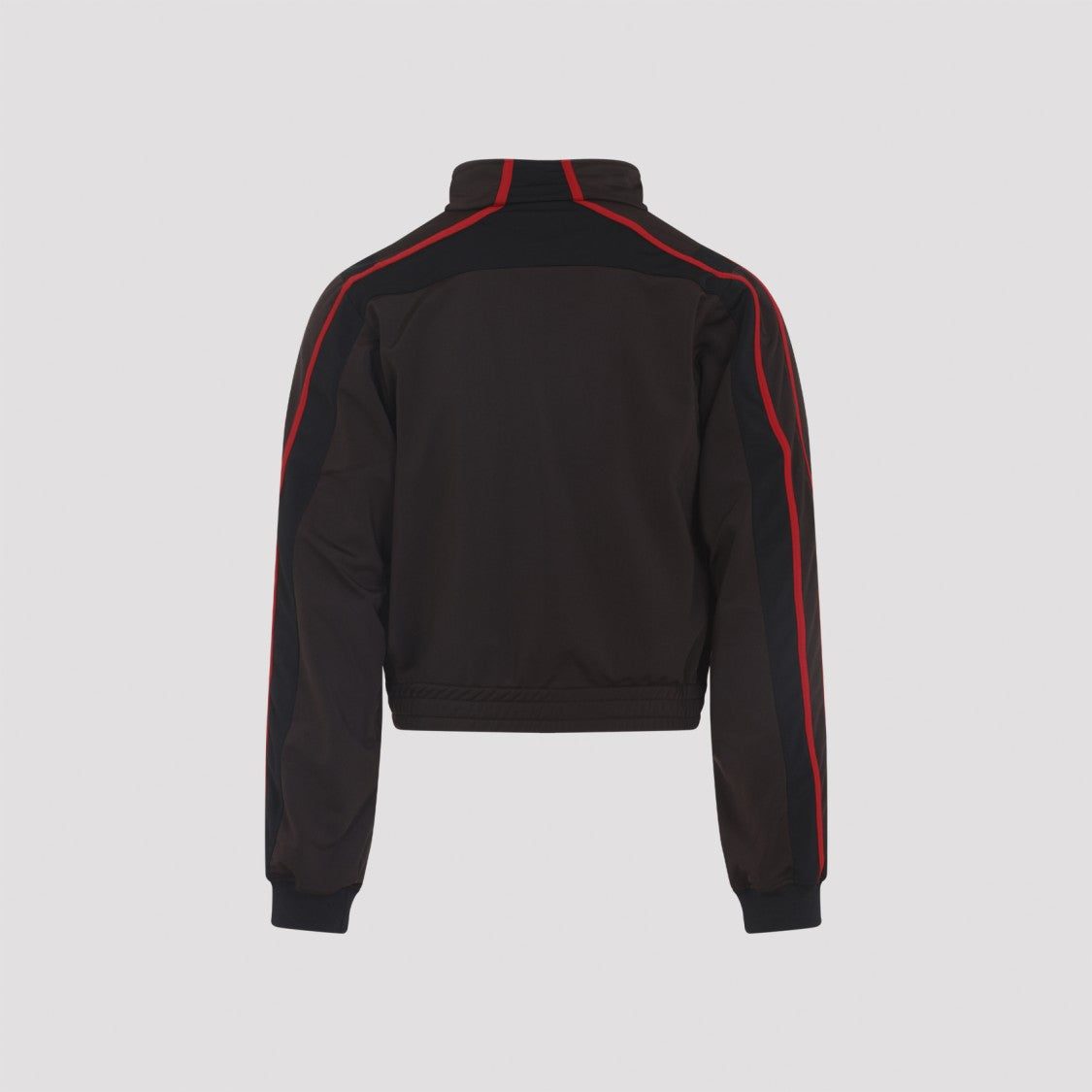 Martine Rose Cropped Black Jacket With Contrasting Piping
