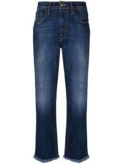 Jacob Cohen Logo-Embroidered Fringe Jeans