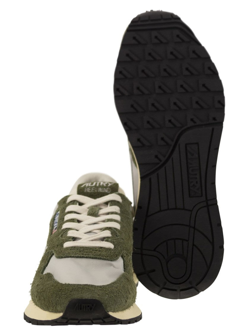 Autry Reelwind - Suede And Technical Textile Trainer