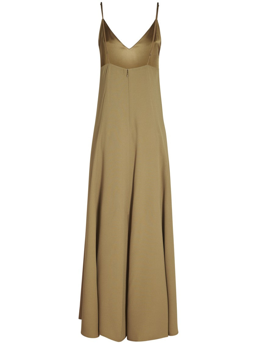 Forte Forte Flowing Silhouette Dress With Deep V-Neckline