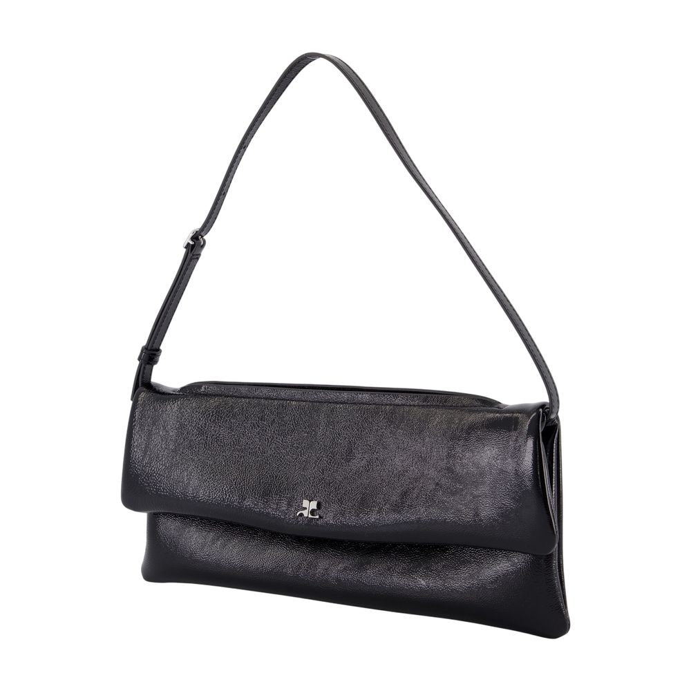 Courrèges Rectangular Leather Shoulder Pouch
