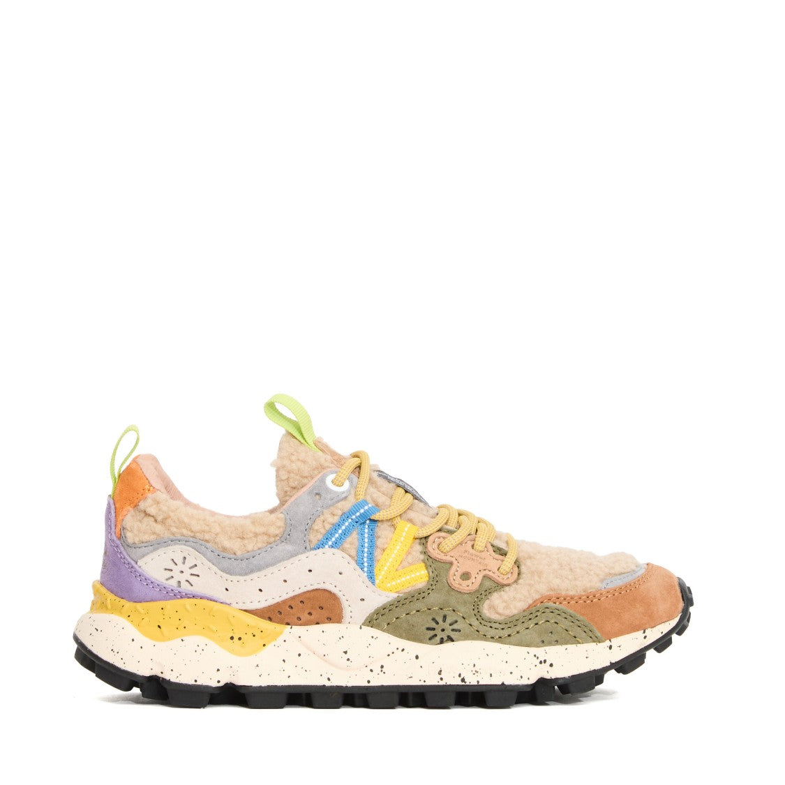 Flower Mountain Yamano 3 Uni Suede And Teddy Sneakers