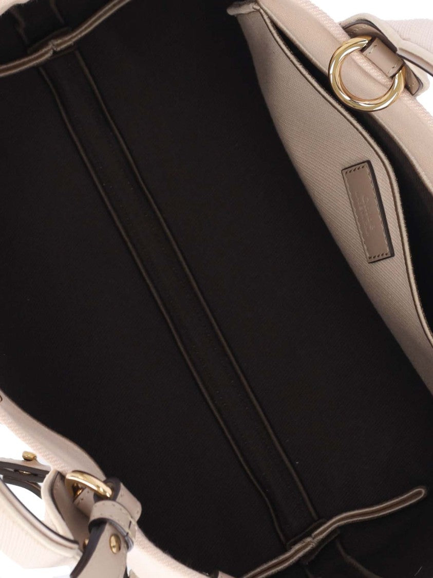 Chloé "Carry" Small Tote Bag Beige