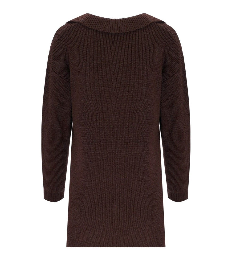 Elisabetta Franchi Coffee Polo Sweater