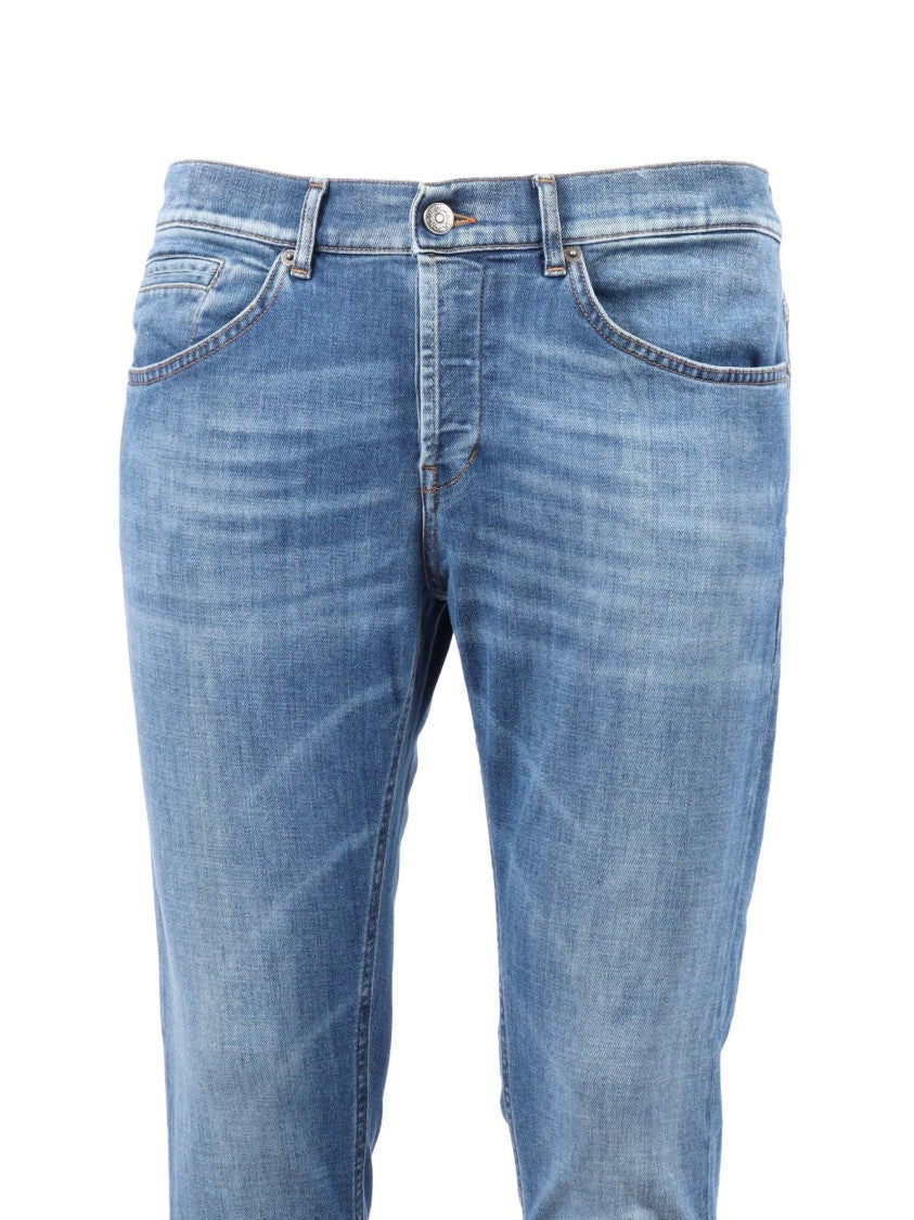 Dondup Slim-Fit Light Blue Jeans With Classic Five-Pocket Design
