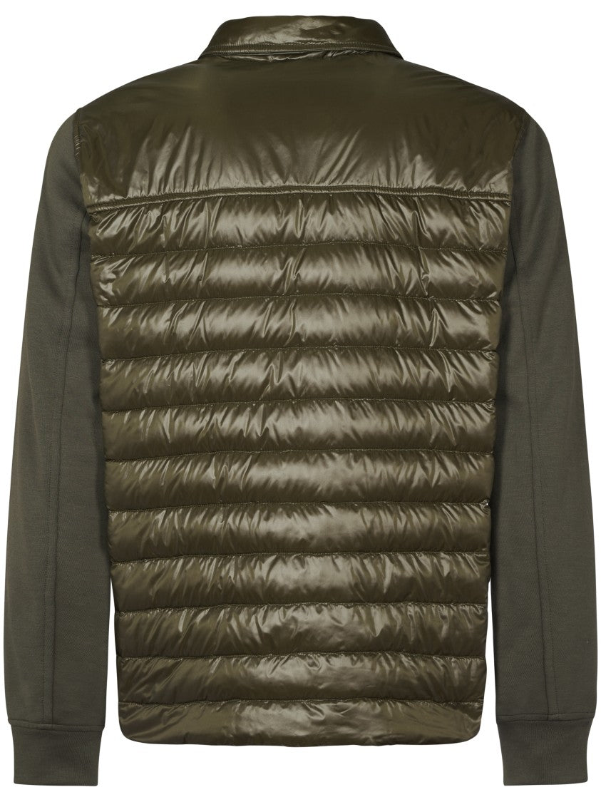 Herno Quilted Jacket With Contrasting Sleeves