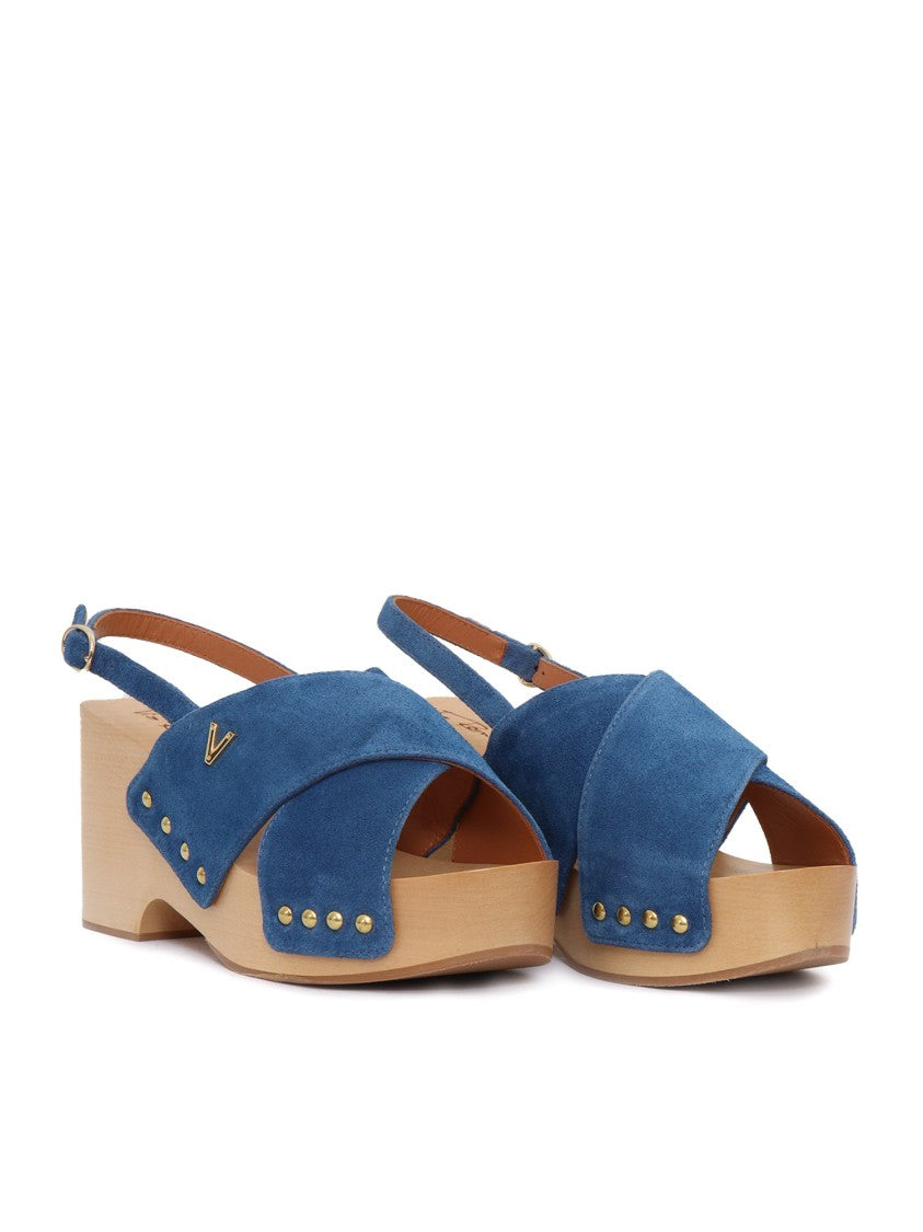 Via Roma 15 Braided Sandal With Clog