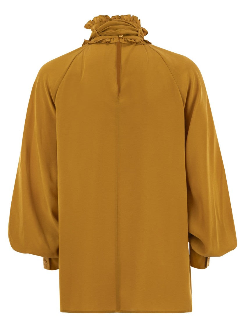Max Mara Guido - Silk Shirt With Bow Tie