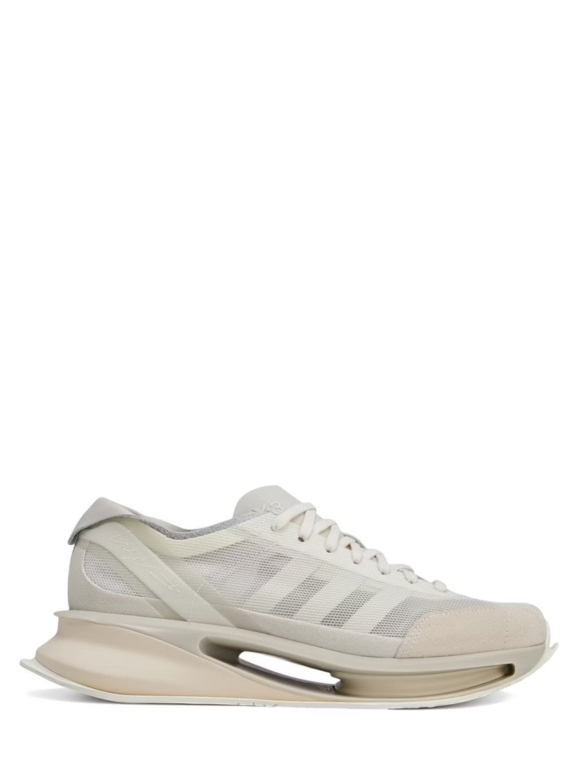 Y-3 White Sneakers With Signature 3-Stripes Logo