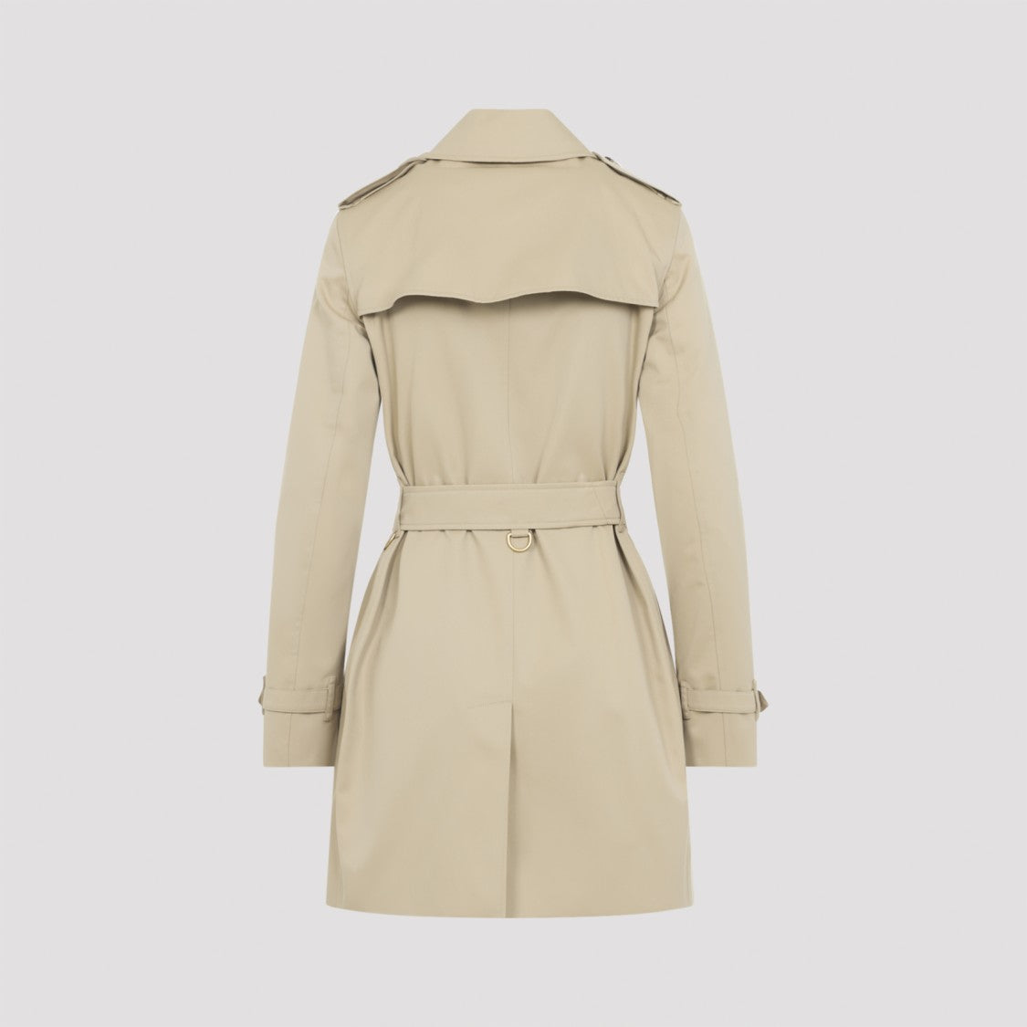 Burberry Double-Breasted Nude Trench Coat