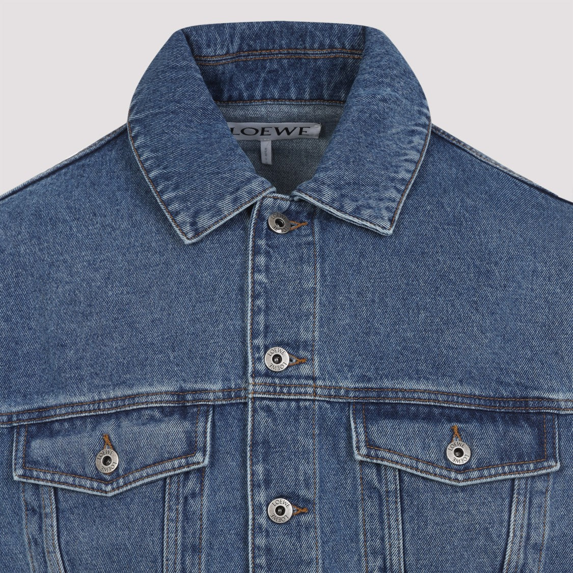 Loewe Anagram Mid Blue Cotton Jacket