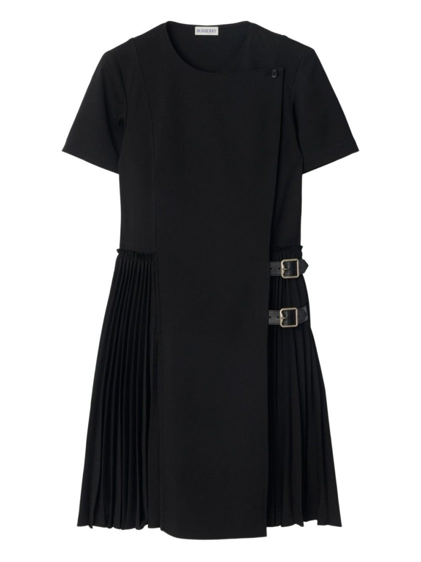 Burberry Short-Sleeved Virgin Wool Dress