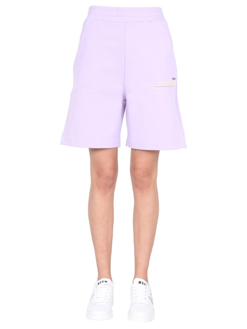 Msgm "Fantastic Green" Bermuda