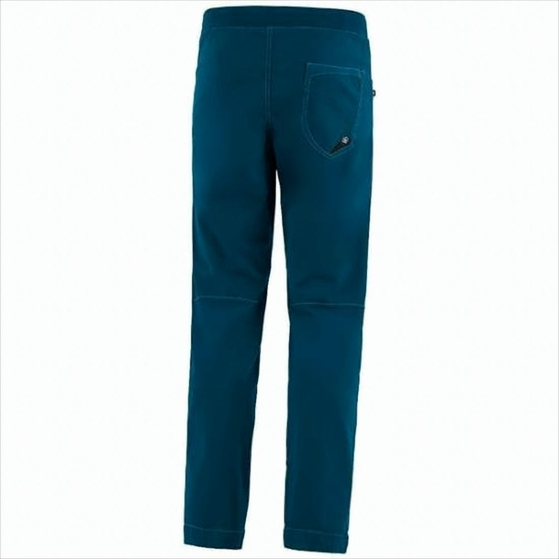 E9 Essential Blue Straight Pants With Tailored Silhouette