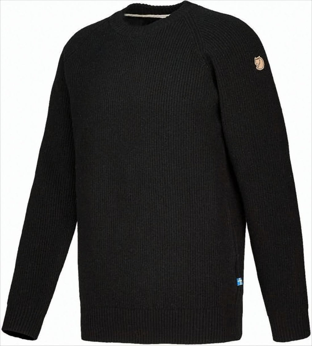 Fjallraven Kanken Textured Knit Long-Sleeved Top With Classic Crew Neckline