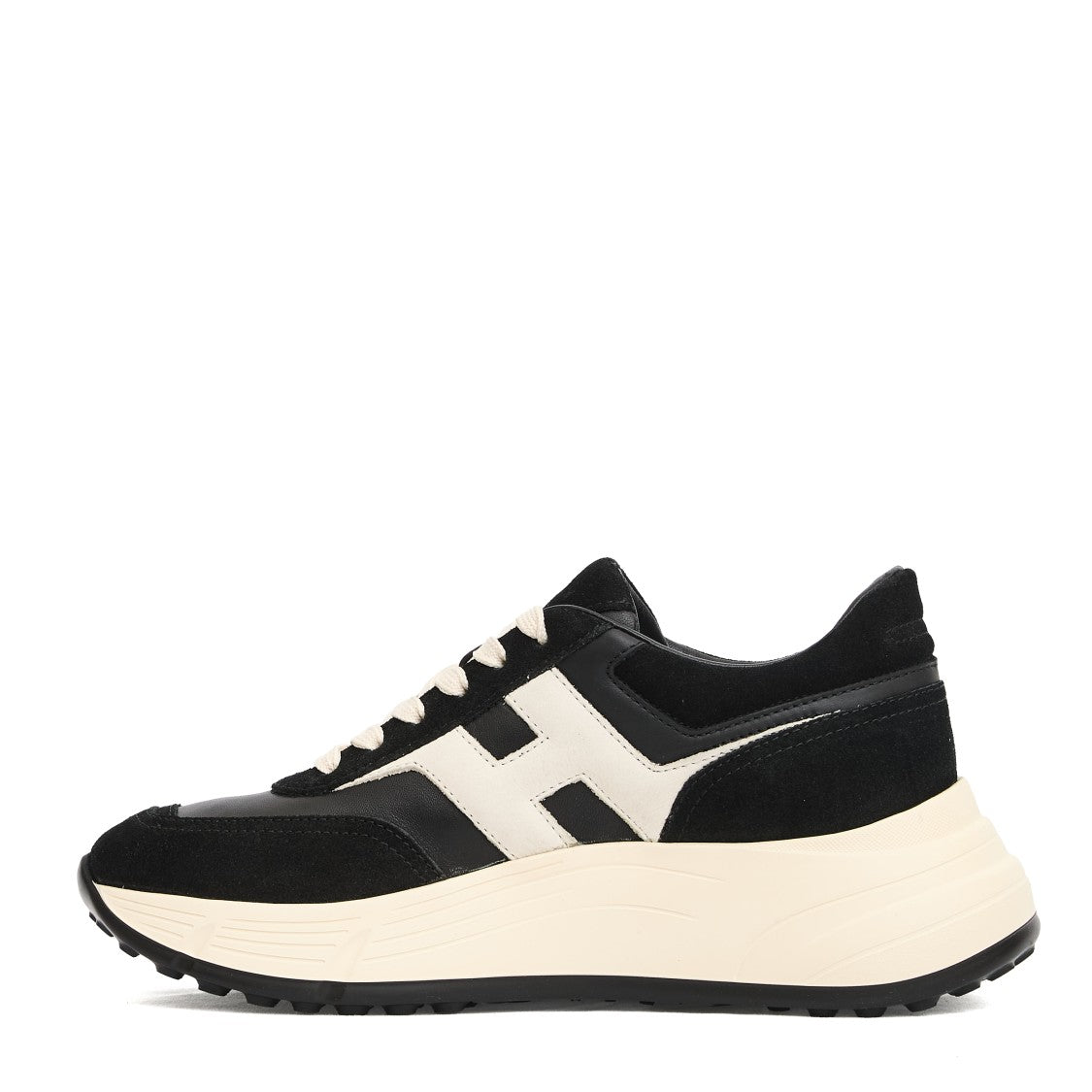 Hogan H669 Hi Fi Black Suede Running Sboes