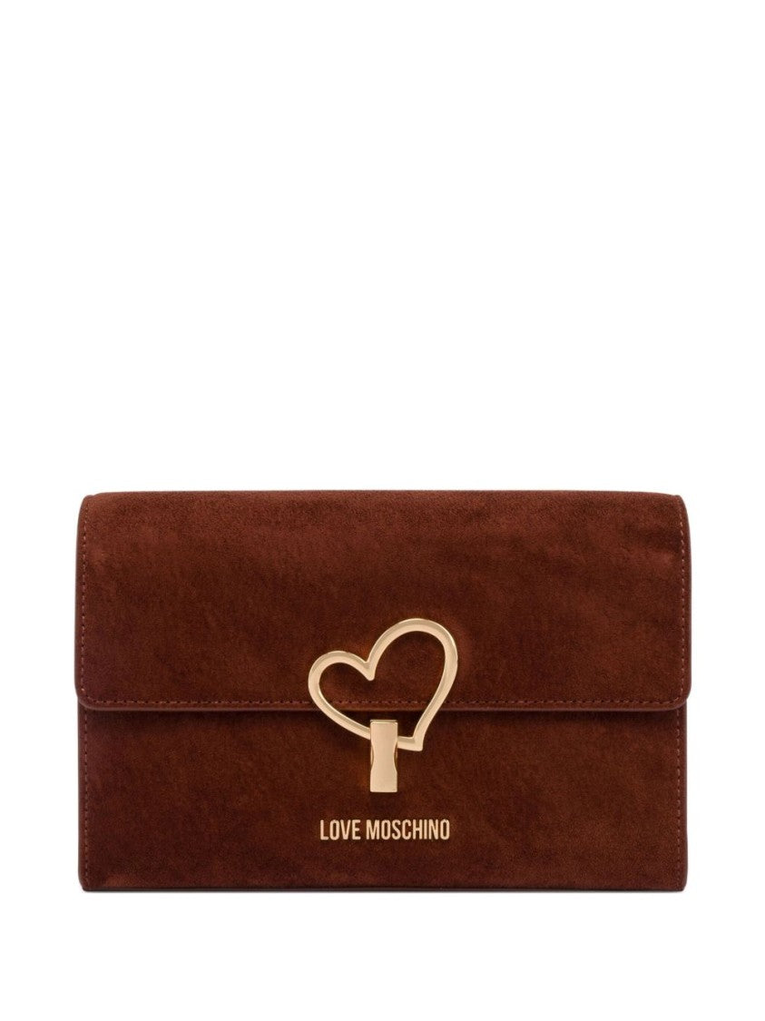 Love Moschino Shoulder Bag With Gold Heart Clasp