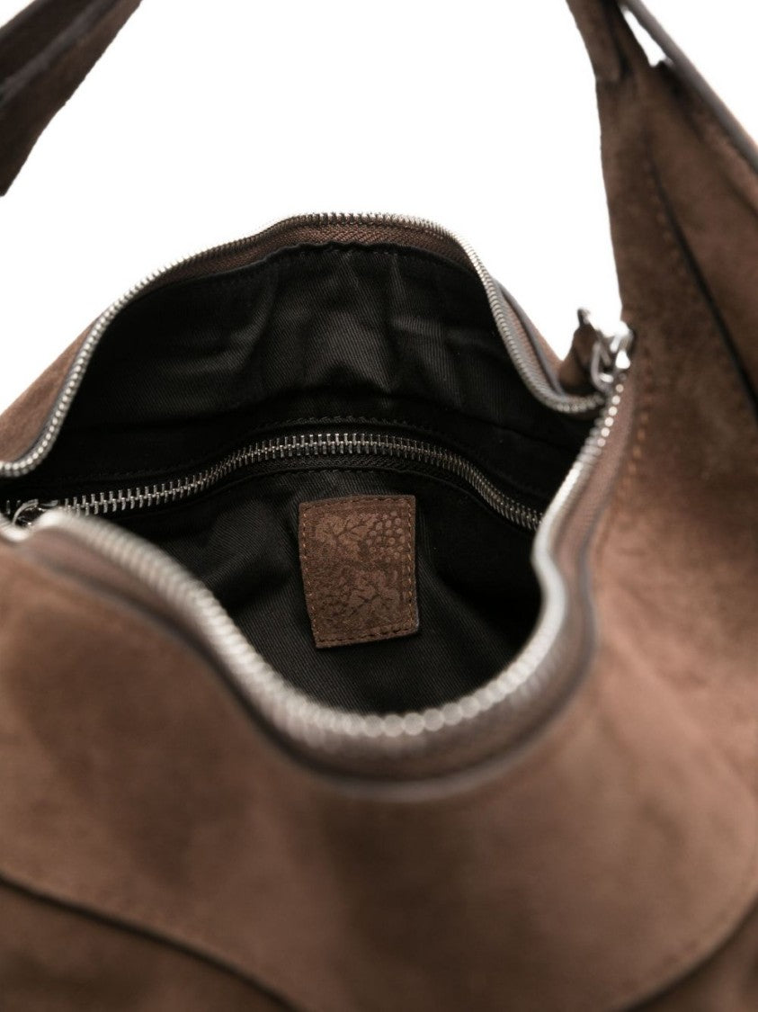 Federico Cina Crescent-Shaped Shoulder Bag Crafted