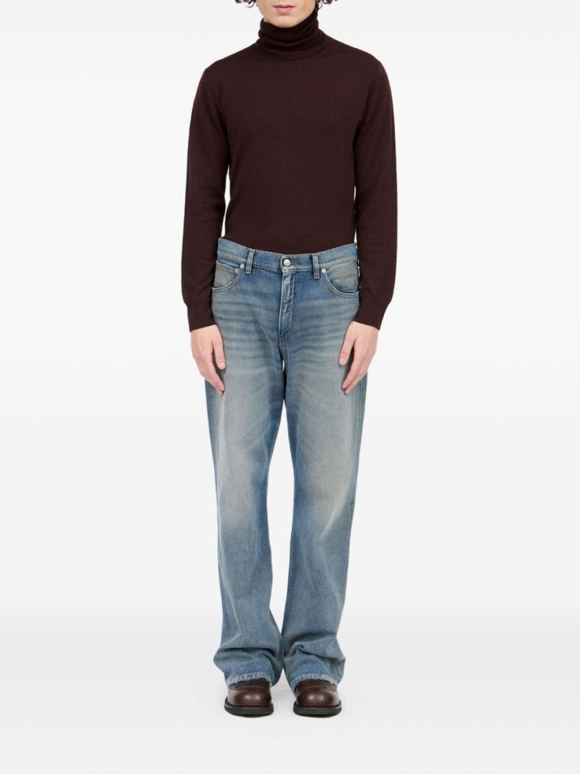 Mm6 By Maison Margiela Relaxed Fit Faded Denim Jeans