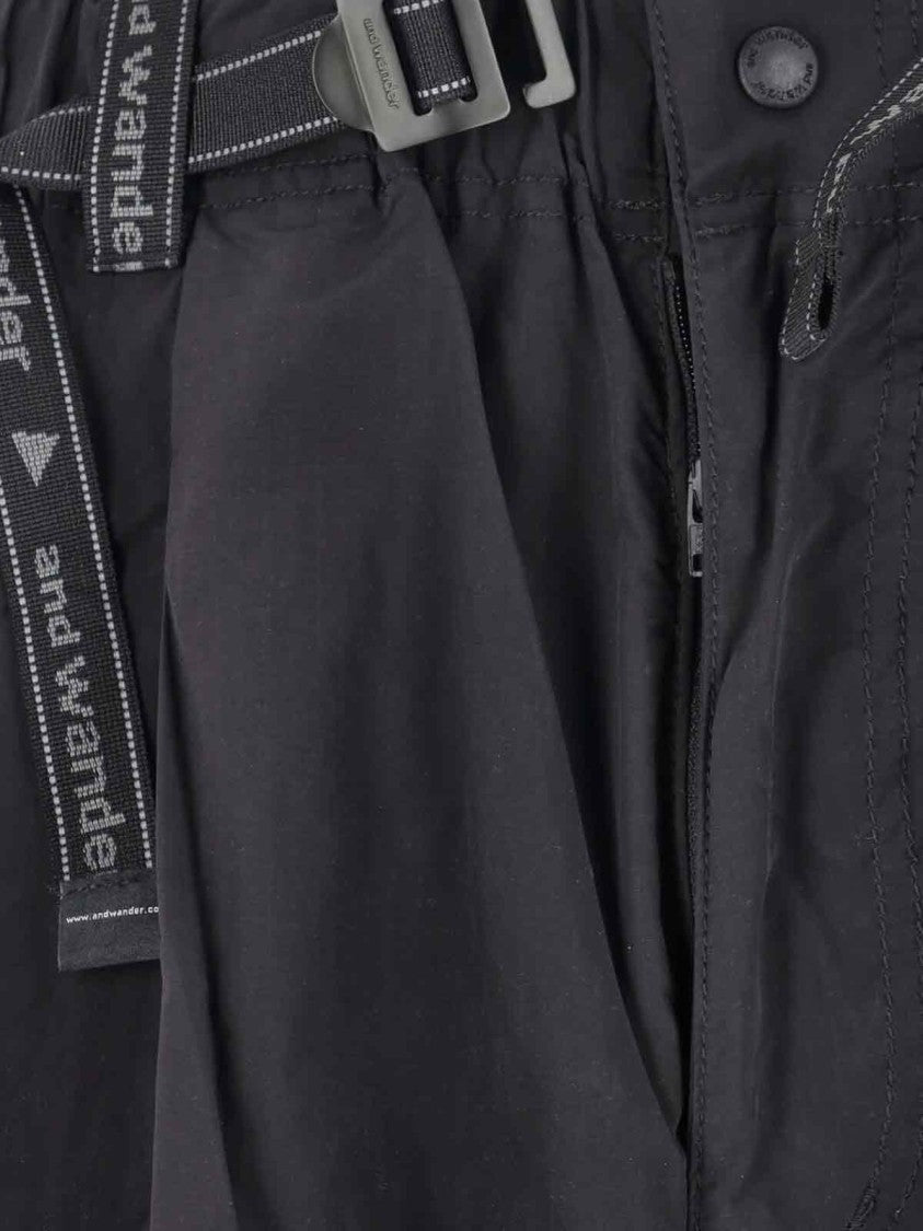 And Wander 87 Oversize Cargo Pants – Black