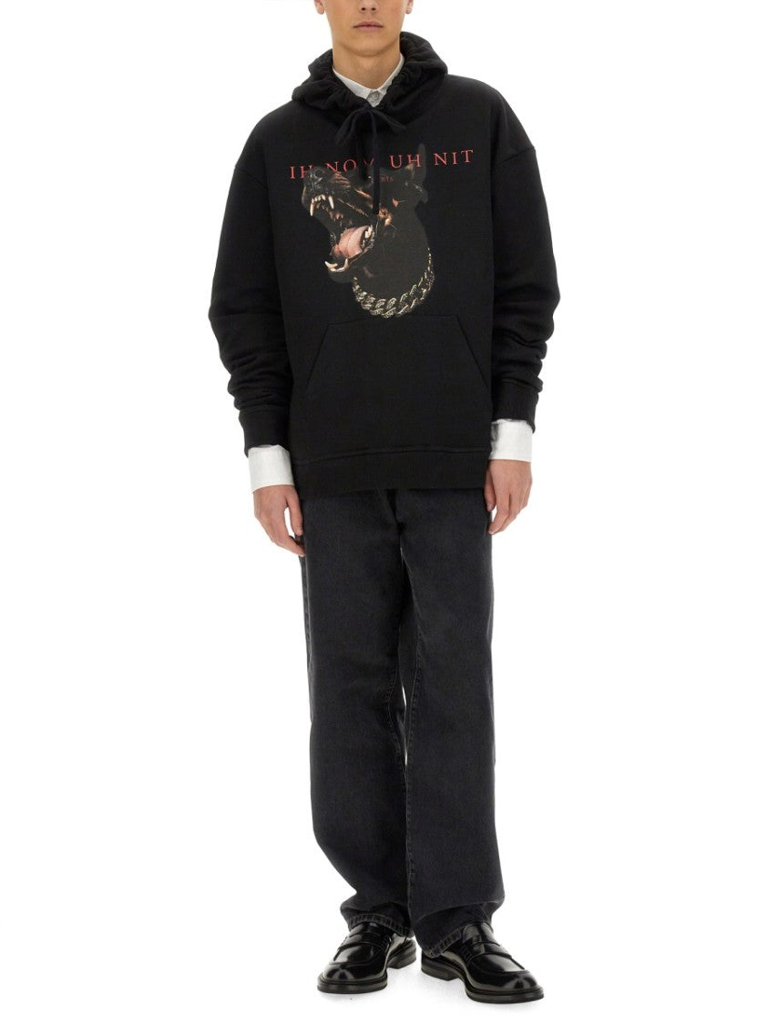 Ih Nom Uh Nit Dobermann Print Sweatshirt