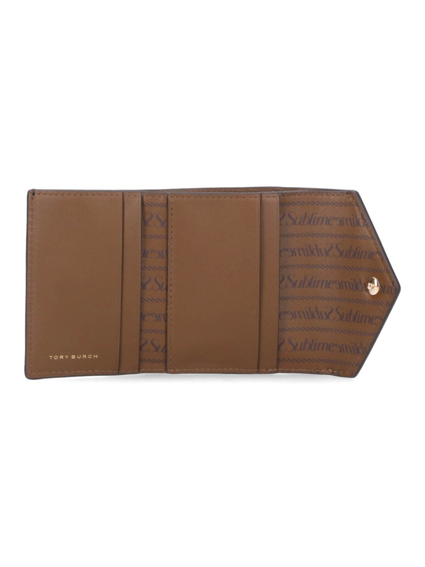 Tory Burch Small Wallet "T Monogram" – Brown
