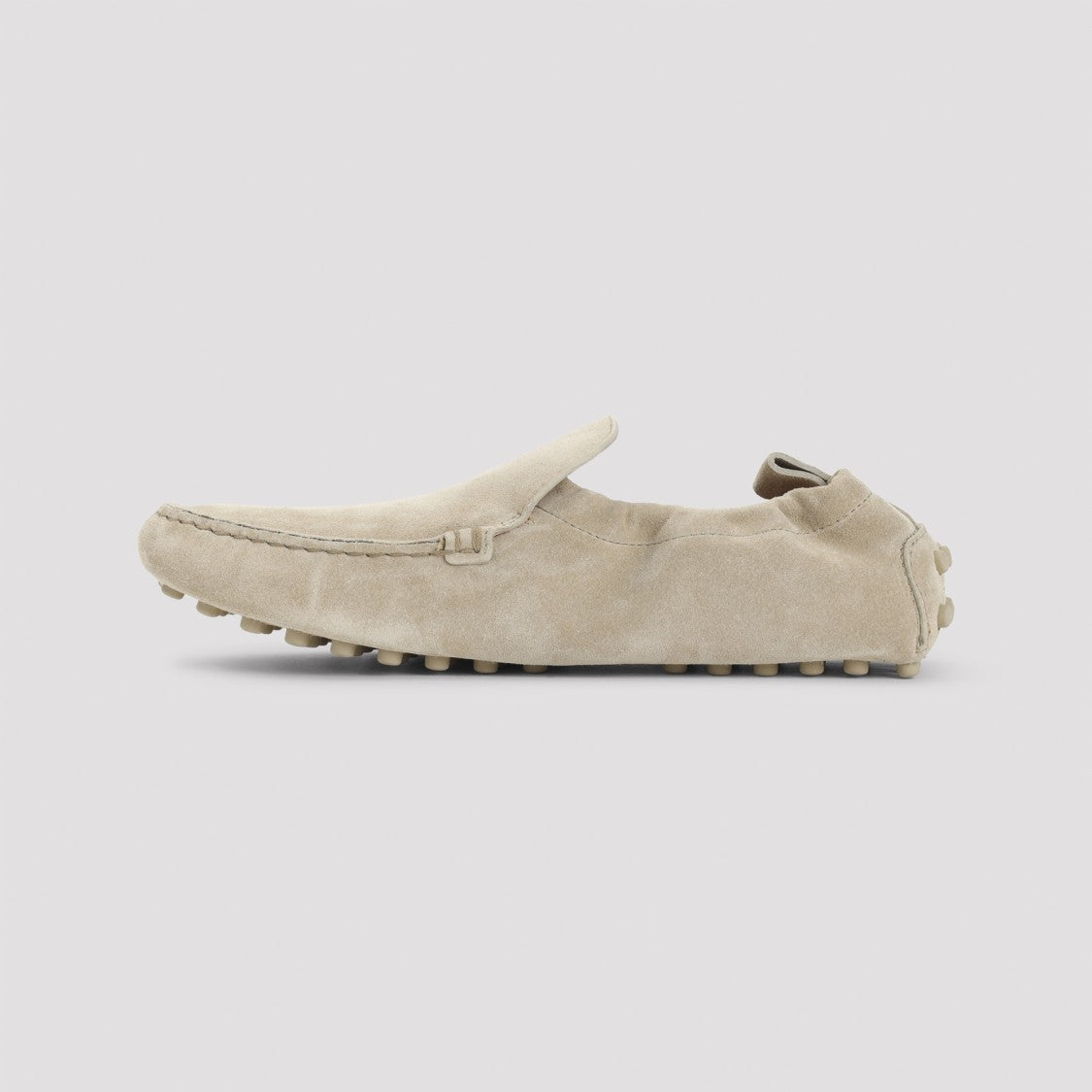 Tod's Neutral Suede Loafers