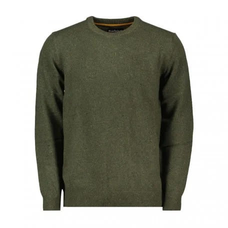 Barbour Green Sweater With Ribbed Cuffs And Hem