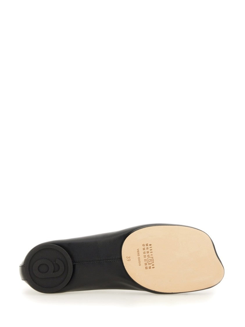 Mm6 By Maison Margiela Ballerina Anatomic Leather Flats