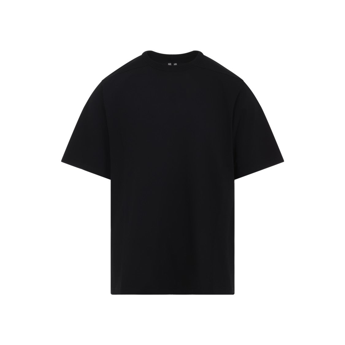 Rick Owens Relaxed-Fit Black Cotton T-Shirt With Classic Crew Neckline