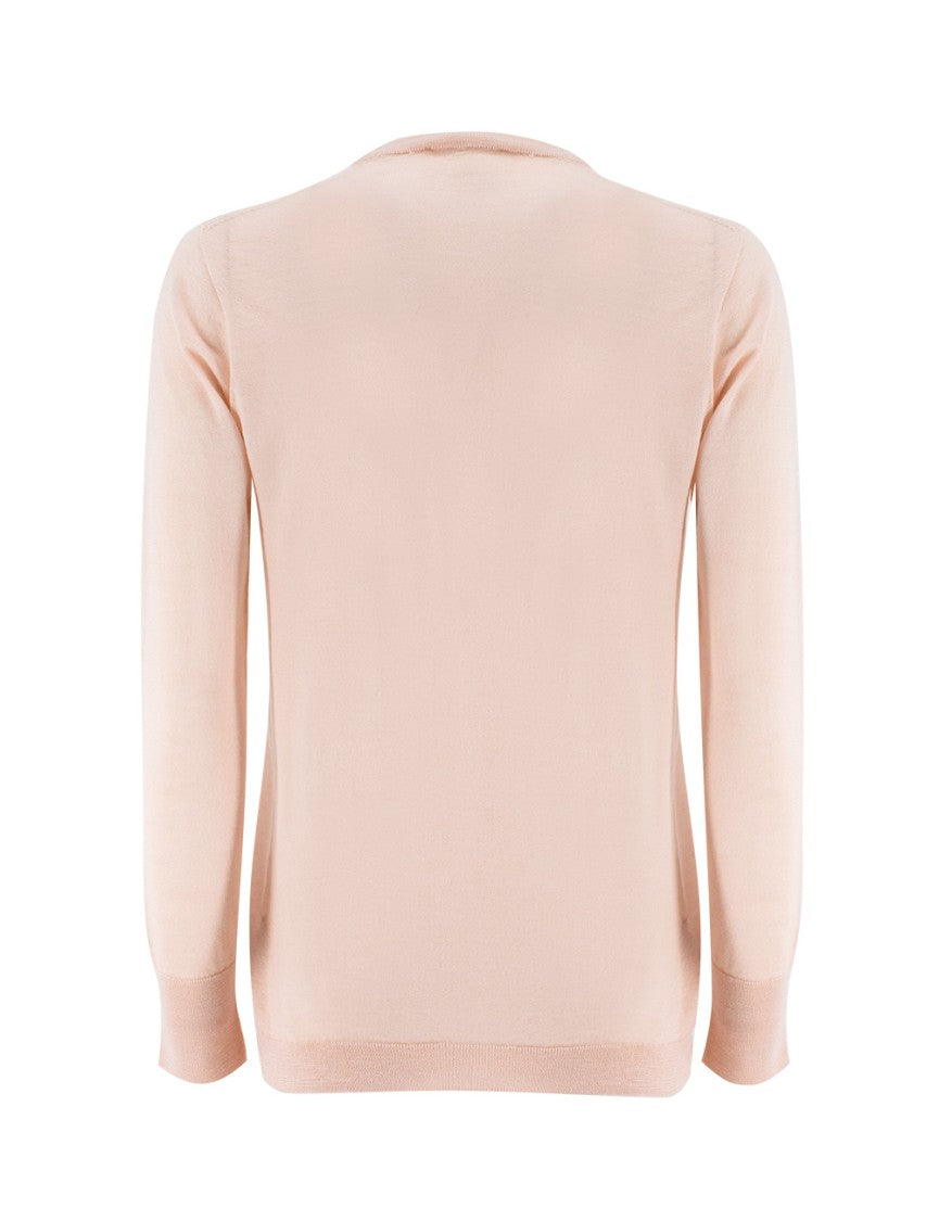 Fedeli Crewneck Sweater In Cashmere And Silk Blend