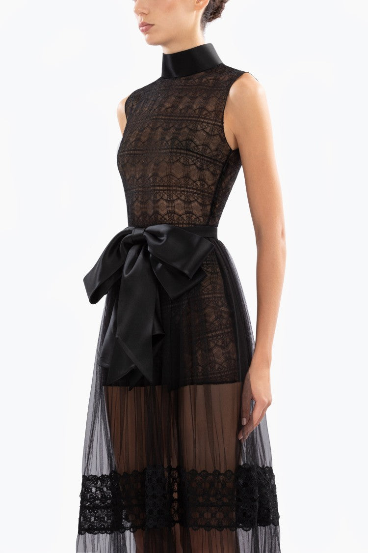 Saiid Kobeisy Lace Long Dress