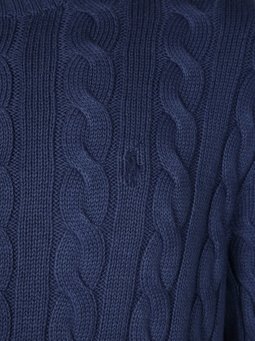 Polo Ralph Lauren Cable Knit Sweater With Round Neckline