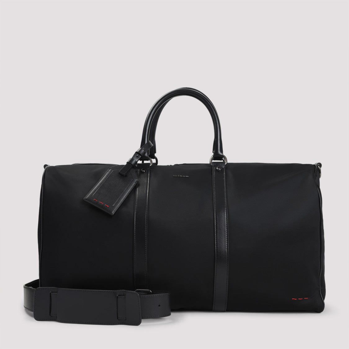 Kiton Spacious Black Polyamide Travel Bag