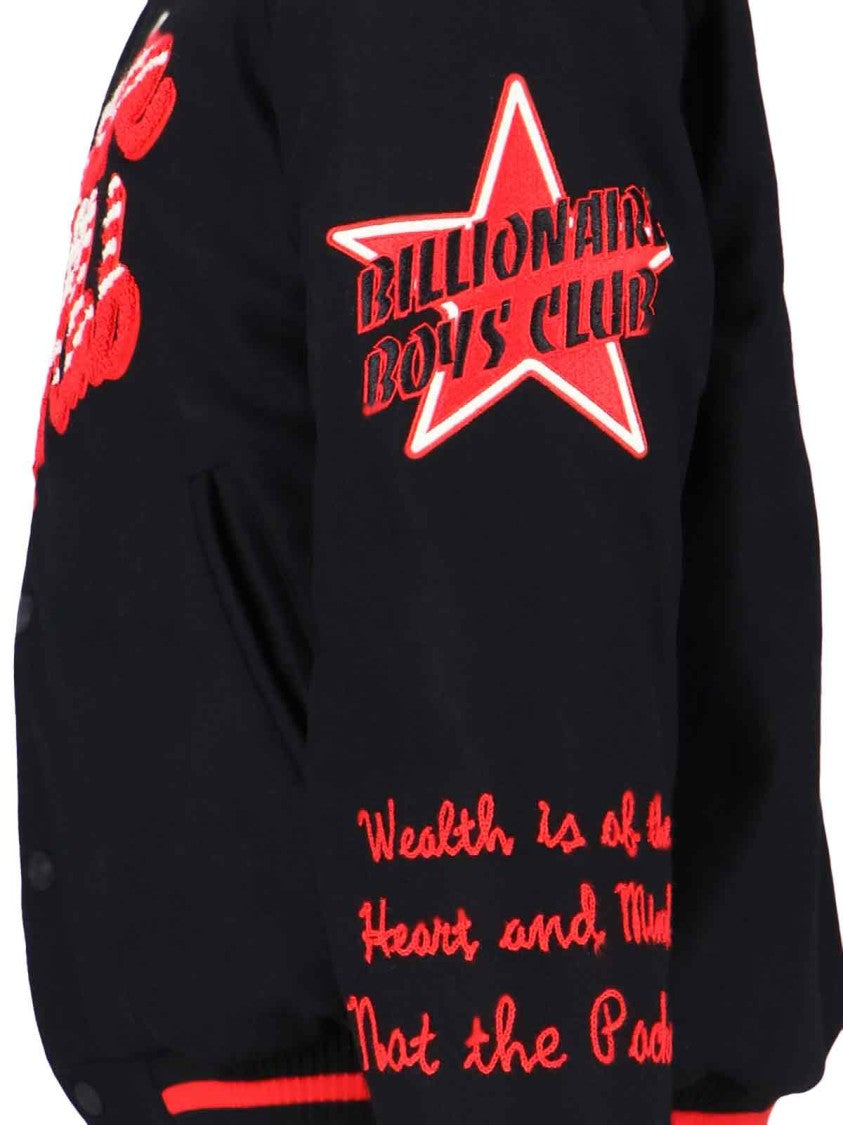 Billionaire Boys Club Minimalist Black Jacket With Fitted Silhouette And High Collar