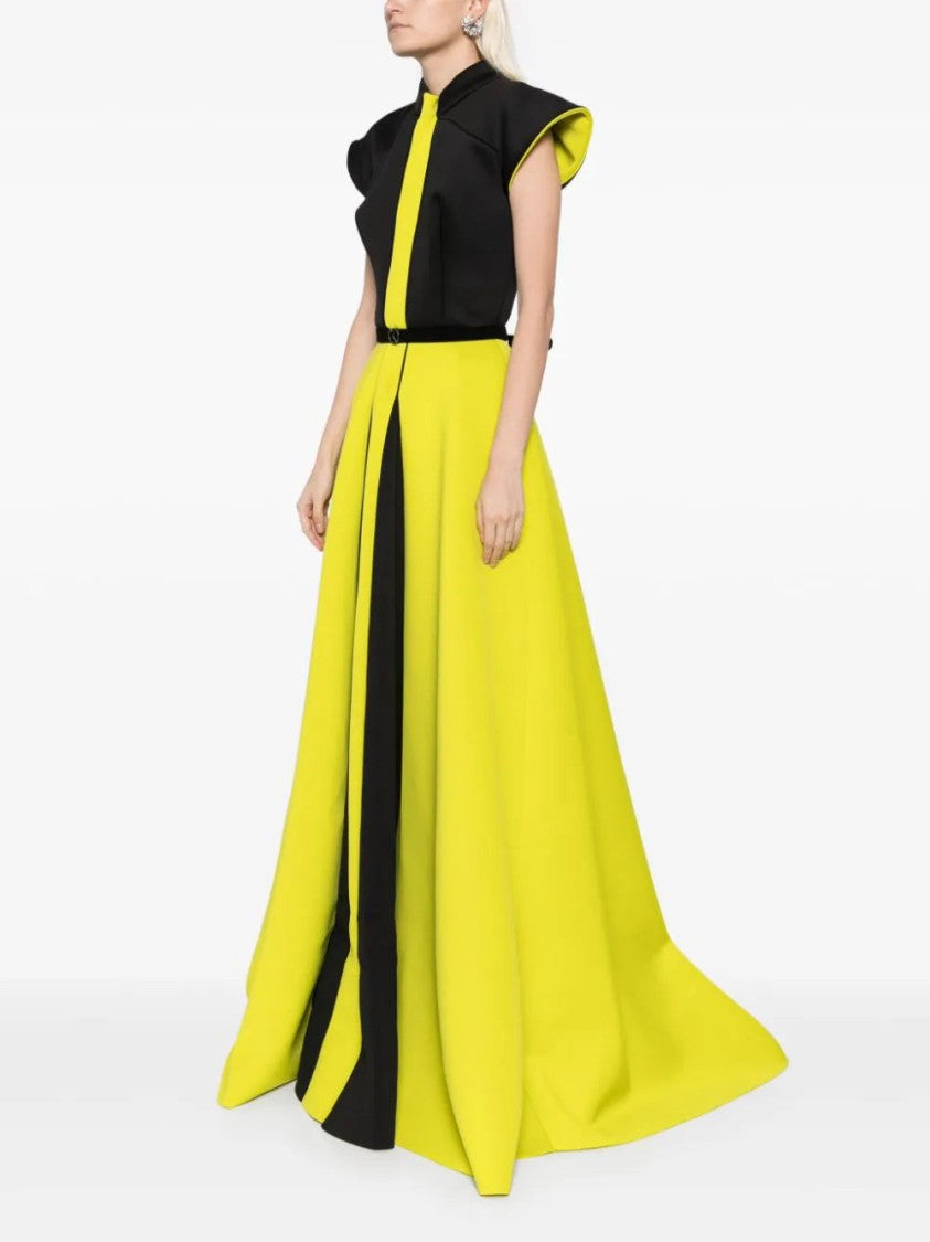 Saiid Kobeisy Neoprene Dress With Wide Shoulders