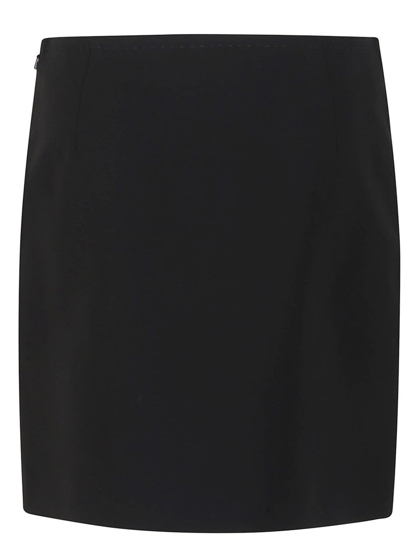 Max Mara Tailored Mini Skirt With Button-Adorned Pockets