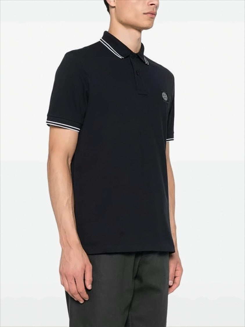Stone Island Tailored Black Polo Shirt