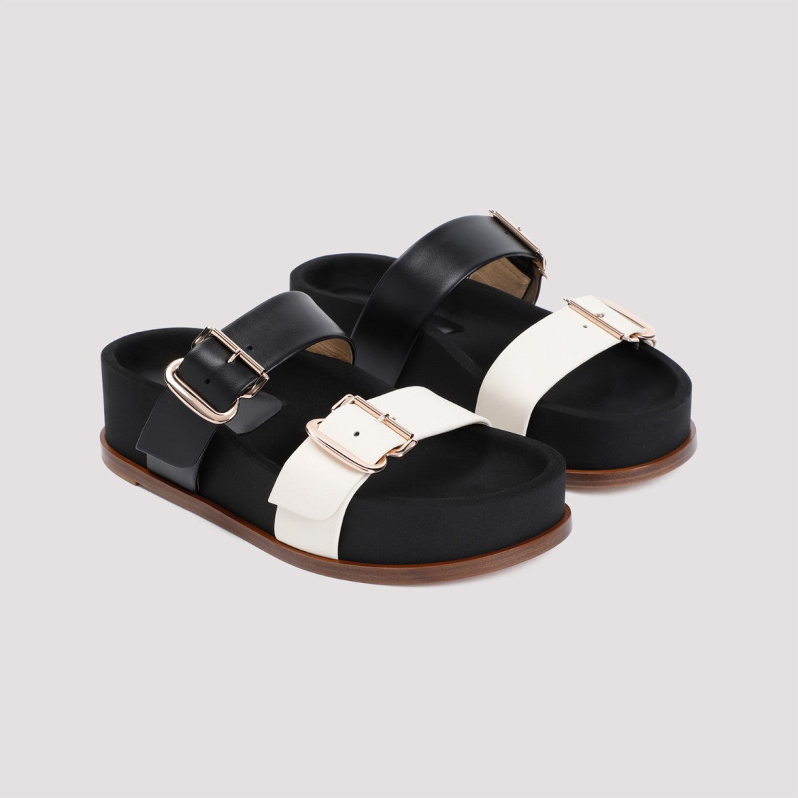 Gabriela Hearst Wren Black Lamb Leather Ballerinas