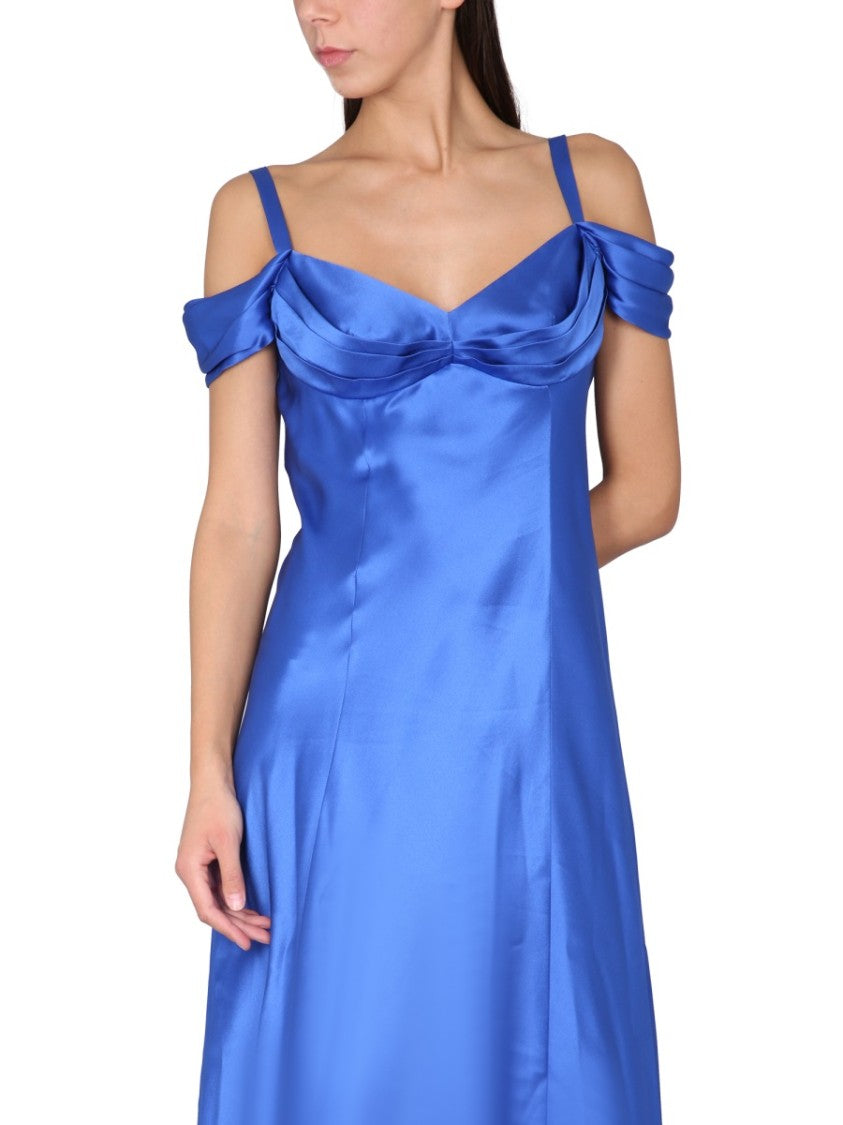 Alberta Ferretti Off-The-Shoulder Dress