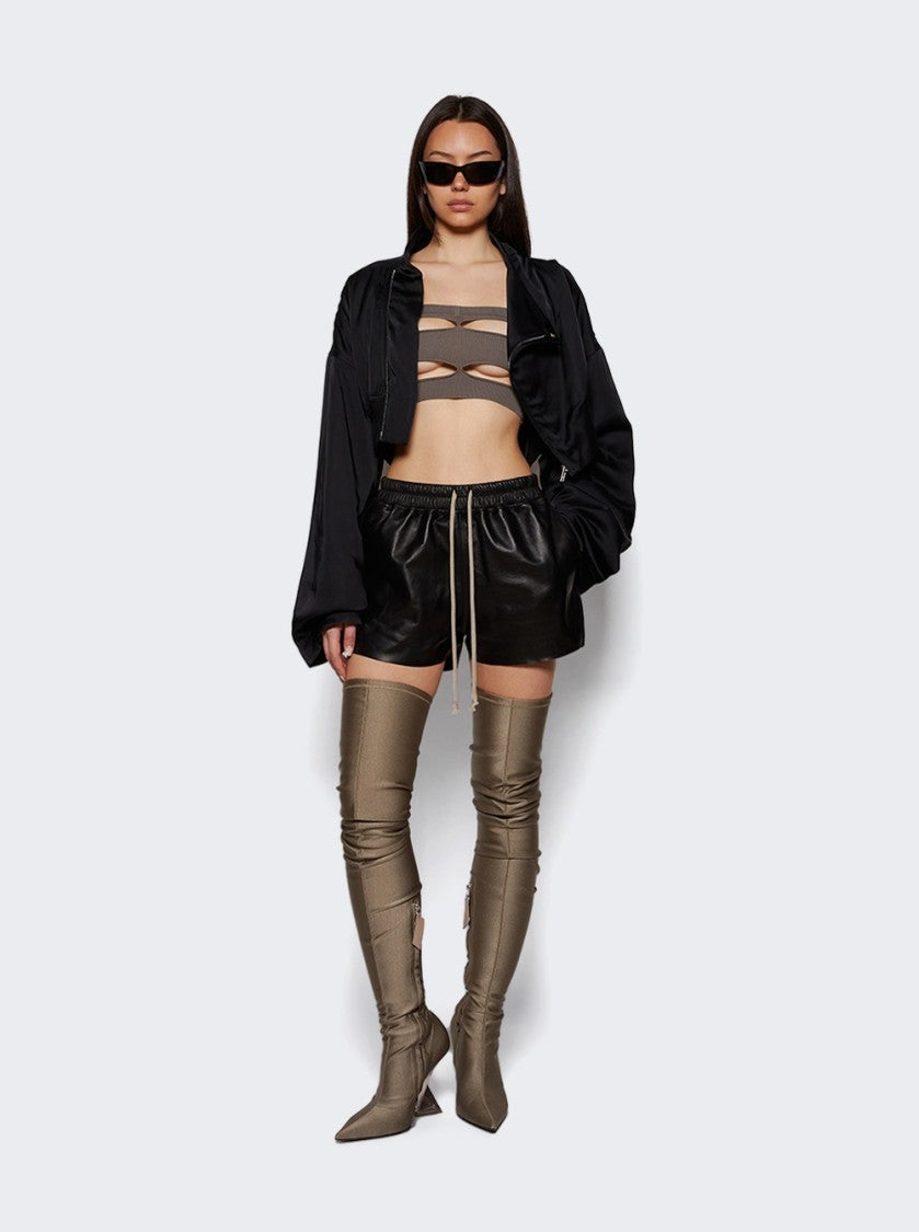 Rick Owens Leather Short Boxers Black