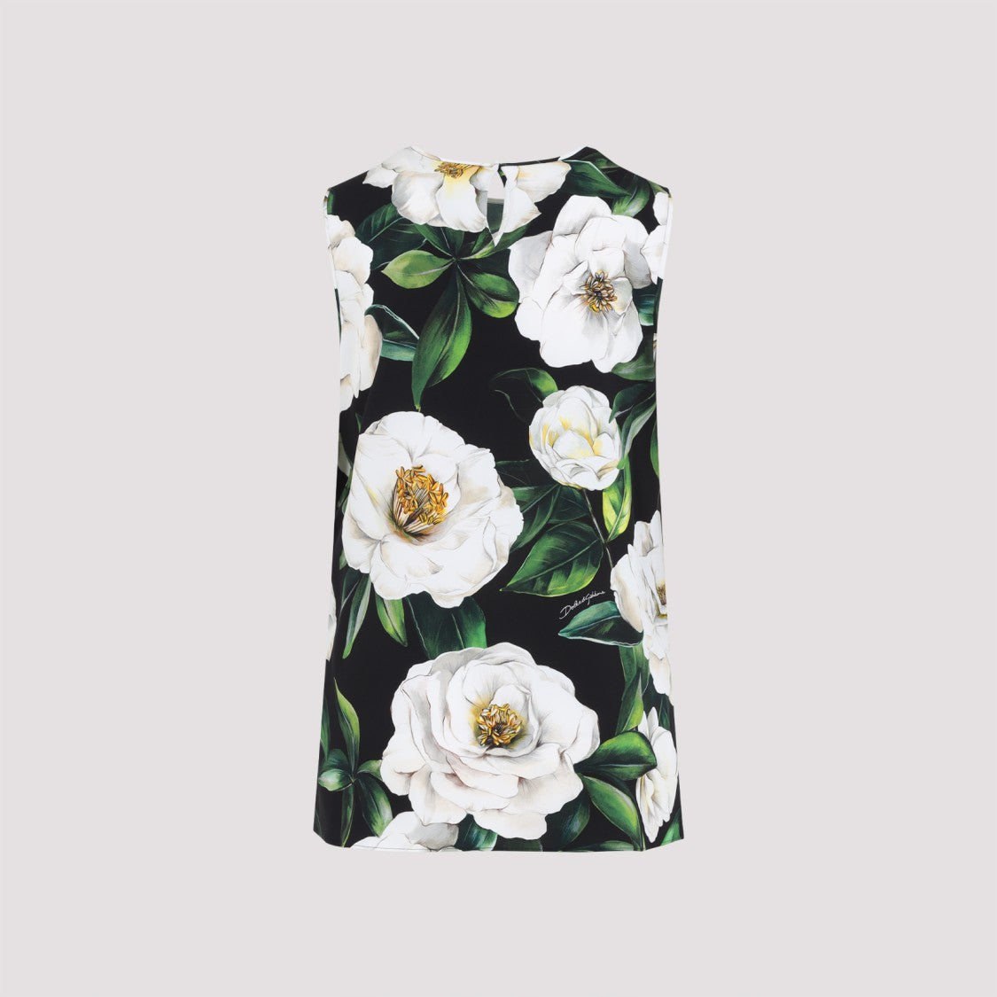 Dolce & Gabbana Gardenia Silk Top