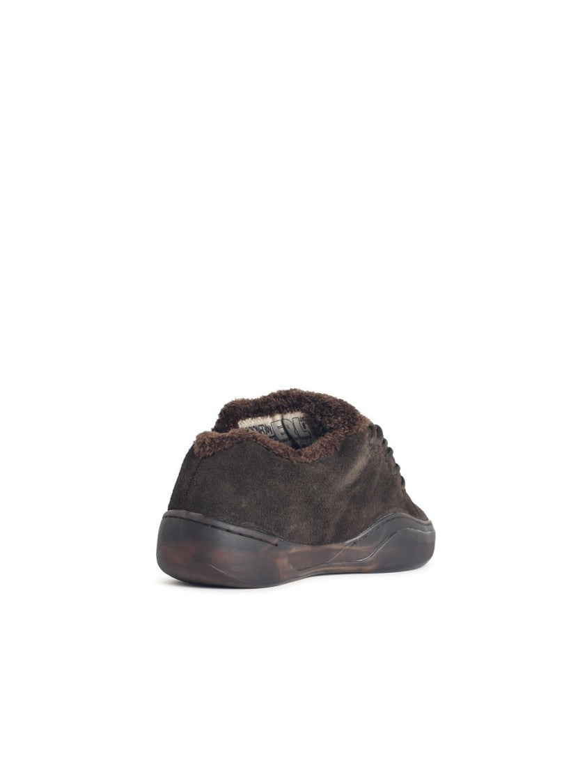Erl 'Vamp' Muddy Leather Sneakers
