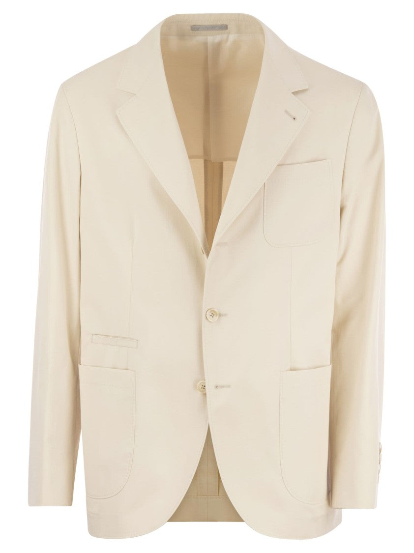 Brunello Cucinelli Cotton And Cashmere Deconstructed Jacket